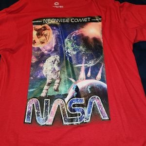 Nasa T Shirt Large Red no tags, but never worn